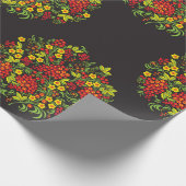 Russisch hohloma-pakpapier cadeaupapier (Hoek)