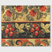 Russisch hohloma-pakpapier cadeaupapier (Vlak)