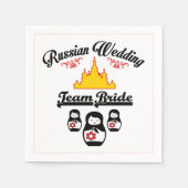 Russisch huwelijk, Team Bride. Servetten (Voorkant)