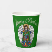 Russisch Icon Guardian Angel voor Kerstmis Papieren Bekers (Achterkant)
