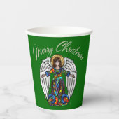 Russisch Icon Guardian Angel voor Kerstmis Papieren Bekers (Voorkant)