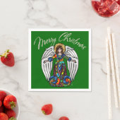 Russisch Icon Guardian Angel voor Kerstmis Servetten (Insitu)