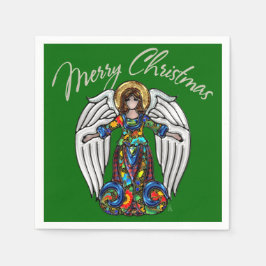 Russisch Icon Guardian Angel voor Kerstmis Servetten
