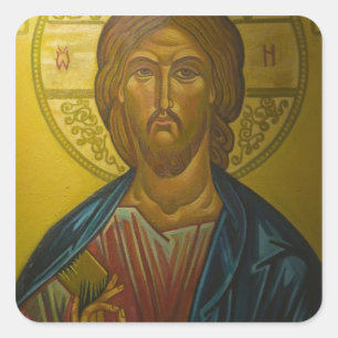 Russisch icoon in de Kerk van St. Sophia / Vierkante Sticker