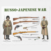 RUSSISCH-JAPANSE OORLOG FLEECE DEKEN (Voorkant (Horizontaal))