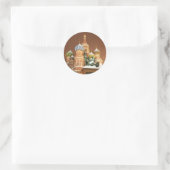 Russisch kathedraal ronde sticker (Tas)