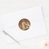 Russisch kathedraal ronde sticker (Envelop)