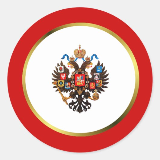 Russisch Keizerlijke Kam Stickers (Voorkant)