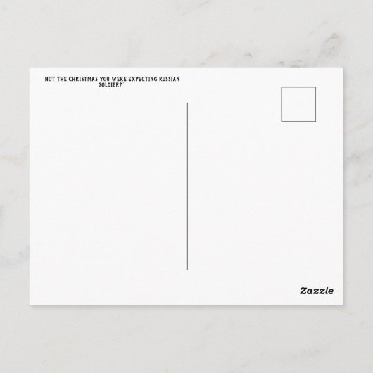 Russisch Kerst Briefkaart (Achterkant)