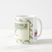  Russisch Kerstfeest, Kerstman met telescoop Koffiemok (Voorkant rechts)