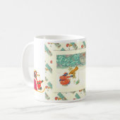  Russisch Kerstfeest, Kerstman met telescoop Koffiemok (Voorkant links)