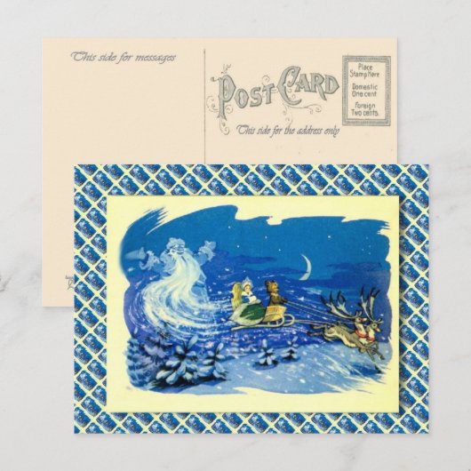  Russisch kerstfeest, Phantom Santa Feestdagenkaart (Voorkant / Achterkant)