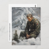 Russisch Kerstmis Briefkaart (Voorkant / Achterkant)