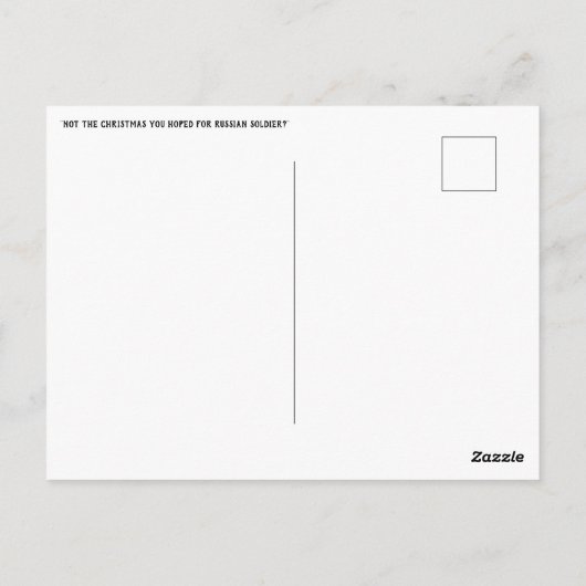 Russisch Kerstmis Briefkaart (Achterkant)