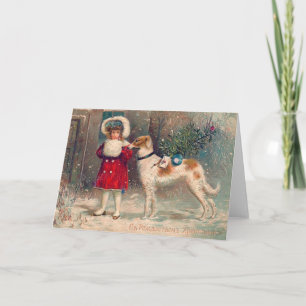 Russisch Kerstmis Feestdagen Kaart