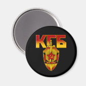 Russisch KGB Badge Sovjettijdperk Magneet (Voorkant / Achterkant)