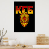 Russisch KGB Badge Sovjettijdperk Poster (Keuken)