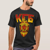 Russisch KGB Badge Sovjettijdperk T-shirt (Voorkant)