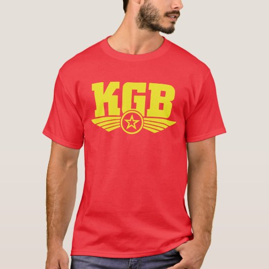 Russisch KGB Shirt Geel/Rood (Voorkant)