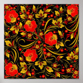 Russisch khokhloma poster (Voorkant)