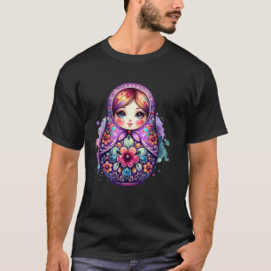 Russisch Khokhloma Rusland Russen Russisch Matryos T-shirt