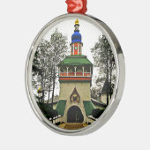 Russisch klooster Pechory Metalen Ornament (Links)