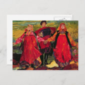 Russisch kruiper zingen briefkaart (Voorkant / Achterkant)