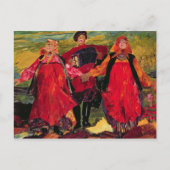 Russisch kruiper zingen briefkaart (Voorkant)