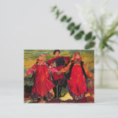 Russisch kruiper zingen briefkaart (Staand voorkant)