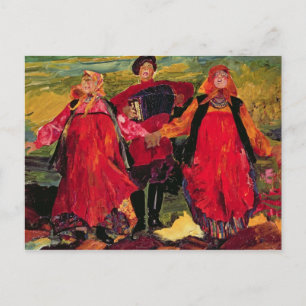 Russisch kruiper zingen briefkaart