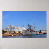 Russisch kruiserschip Aurora Poster (Voorkant)