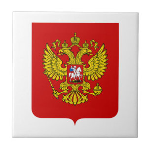 Russisch land wapen wapenschild symbool embleem vl tegeltje
