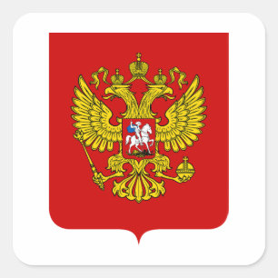 Russisch land wapen wapenschild symbool embleem vl vierkante sticker