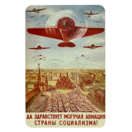 Russisch Luchtvaart Propaganda magneet (Verticaal)