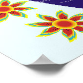 Russisch Matryoshka Doll in Posters voor zonnebloe (Hoek)