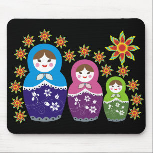 Russisch Matryoshka Doll Muismatten. Muismat