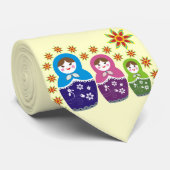 Russisch Matryoshka Doll Stropdassen (Opgerold)