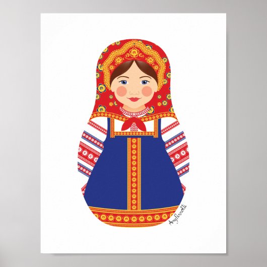 Russisch Matryoshka Poster (Voorkant)
