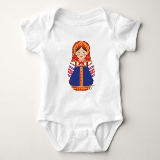 Russisch Matryoshka Romper (Voorkant)