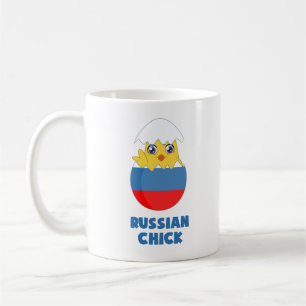 Russisch meisje, een meisje uit Rusland Koffiemok