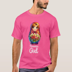 Russisch meisje! Rusland Matryoshka Russisch voor  T-shirt