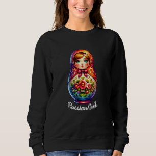Russisch meisje! Rusland Matryoshka Russisch voor  Trui