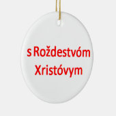 Russisch met kerstmis keramisch ornament (Rechts)