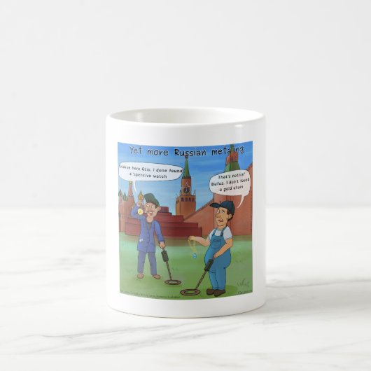 Russisch Metal-Ing Funny Mugs van Rick London Koffiemok (Center)