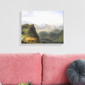 Russisch militair kamp in Dagestan, 1895 Canvas Afdruk (Insitu (Woonkamer))