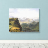 Russisch militair kamp in Dagestan, 1895 Canvas Afdruk (Insitu (Houten vloer))