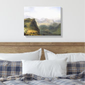 Russisch militair kamp in Dagestan, 1895 Canvas Afdruk (Insitu (Slaapkamer))