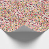 Russisch model boho chic cadeaupapier (Hoek)