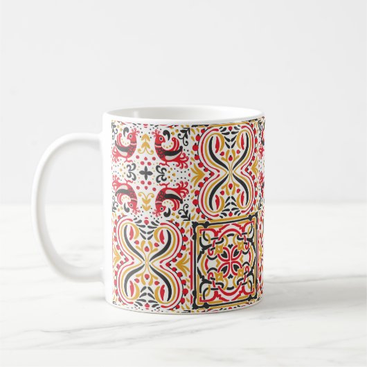 Russisch model boho chic koffiemok (Links)