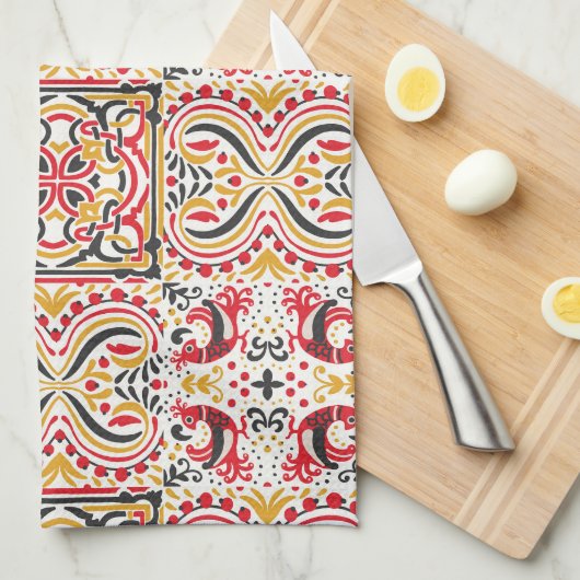 Russisch model boho chic theedoek (Quarter Fold)